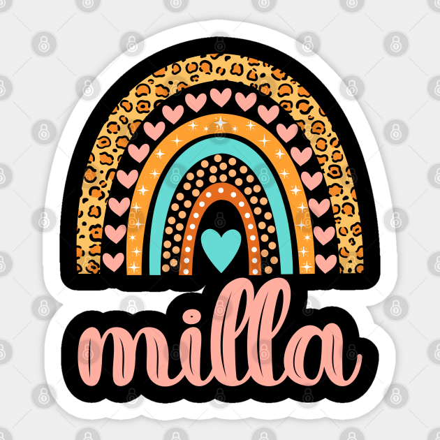 Milla Name Milla Birthday Milla Sticker Teepublic 2630